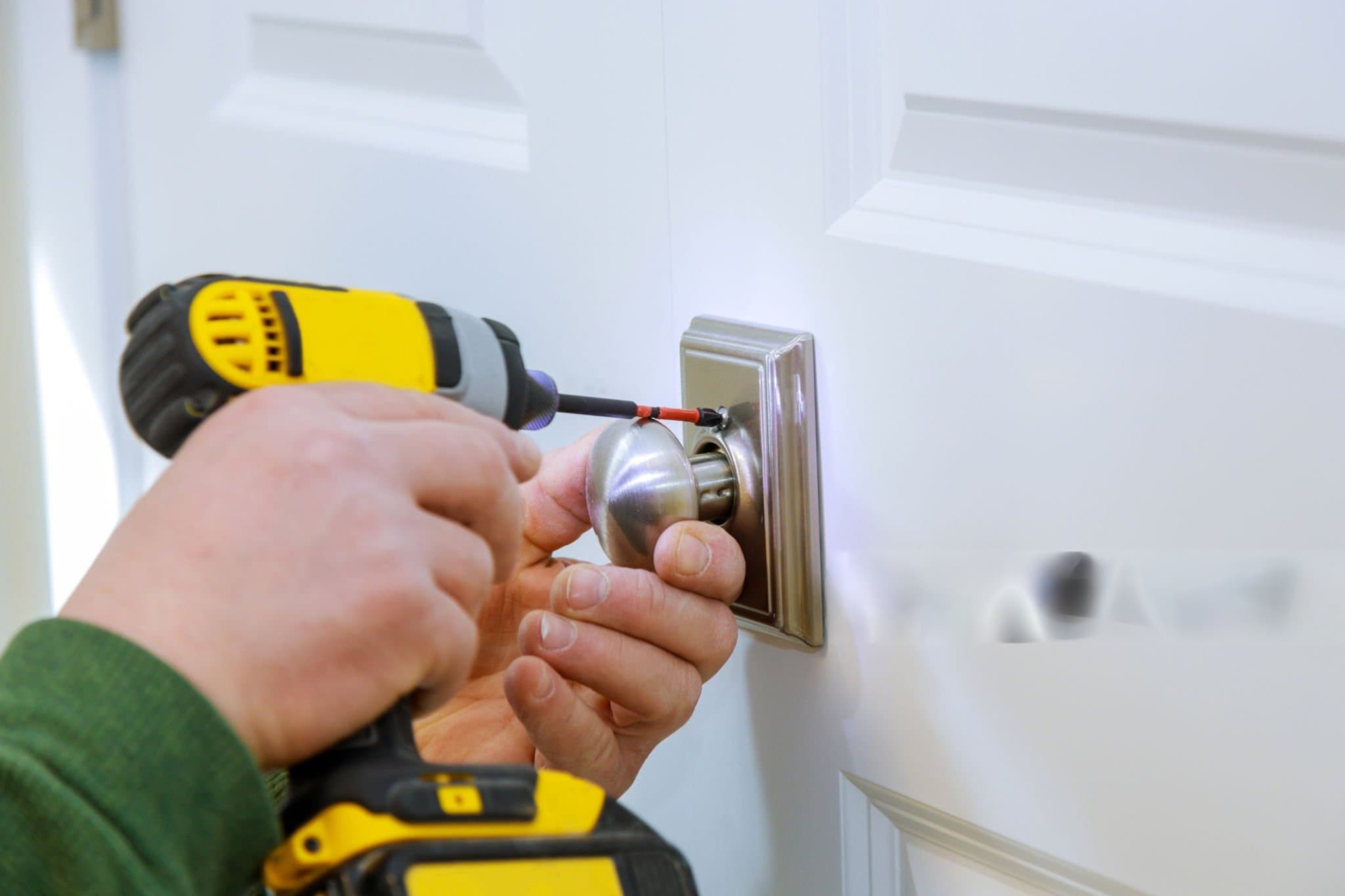 A man fixing a socket
